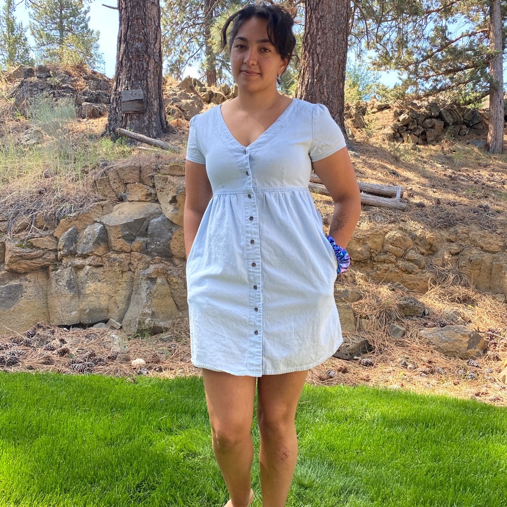 Volcom Denim Button Down Dress